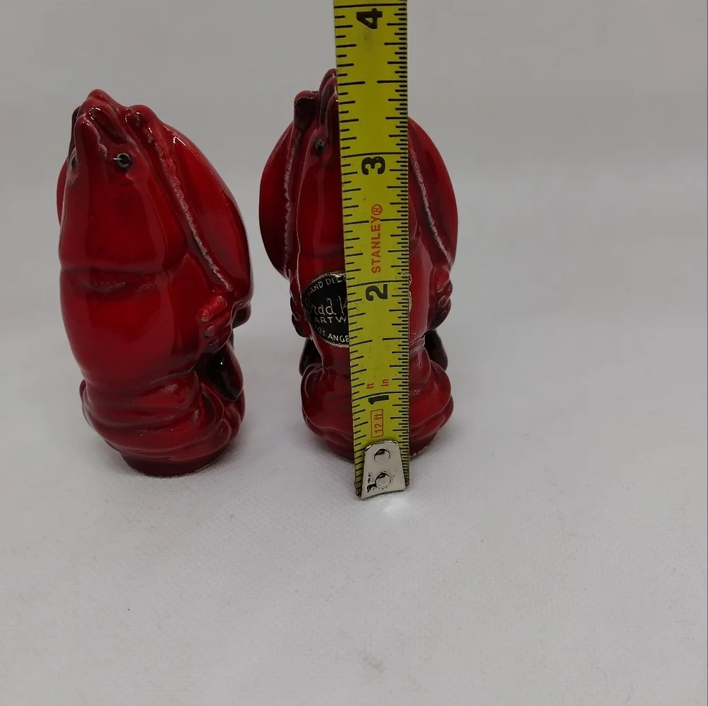 Rare Vintage Brad Keeler Ceramic‎ Lobster Salt and Pepper Shakers